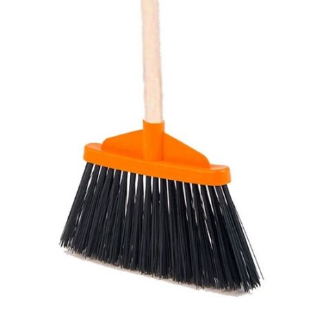 Vassoura Espalmada 30Cm C/Cabo Madeira Pêlo Rijo