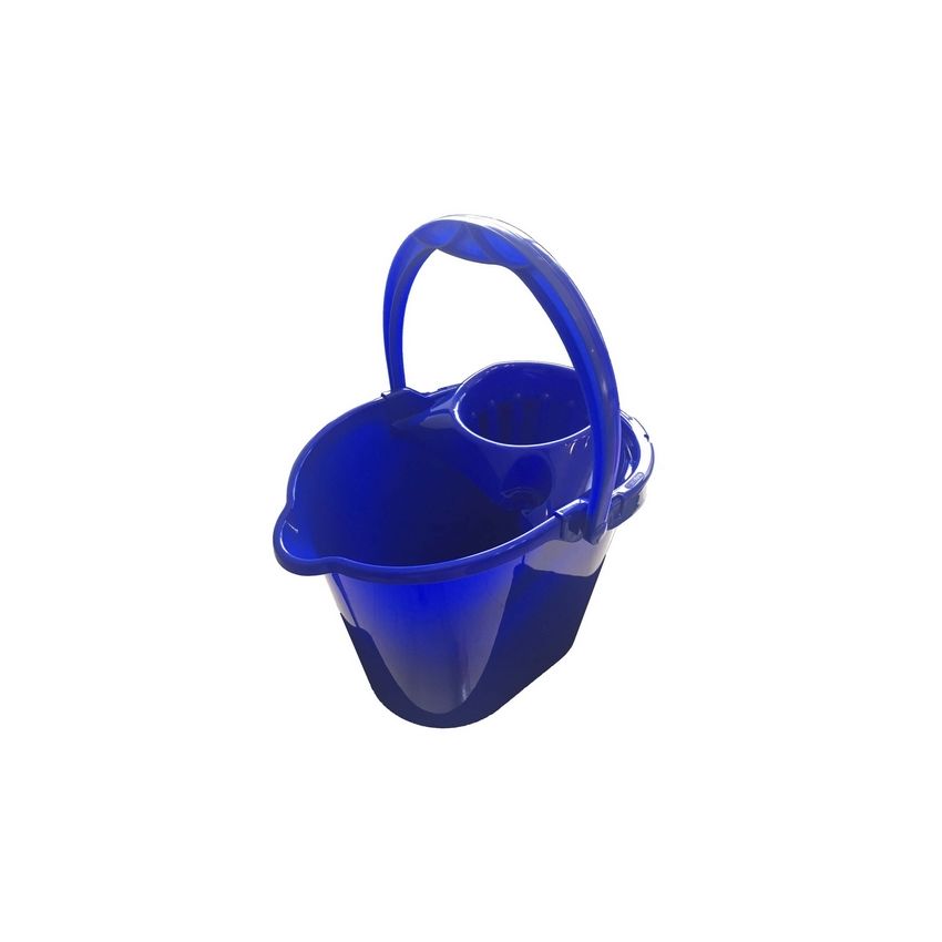 Balde Ibercisne Rectang 14Lt C/Espremedor Azul